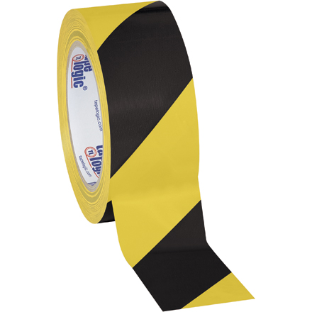 2" x 36 yds. Black/Yellow Tape Logic<span class='rtm'>®</span> Striped Vinyl Safety Tape