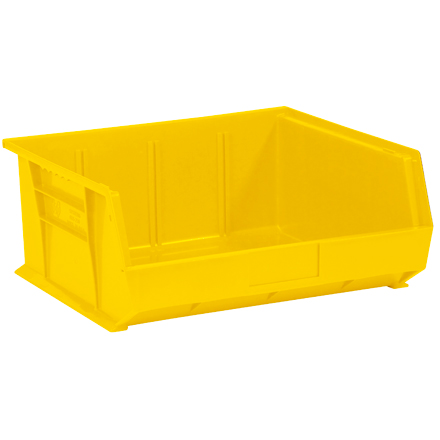 14 <span class='fraction'>3/4</span> x 16 <span class='fraction'>1/2</span> x 7" Yellow Plastic Stack & Hang Bin Boxes