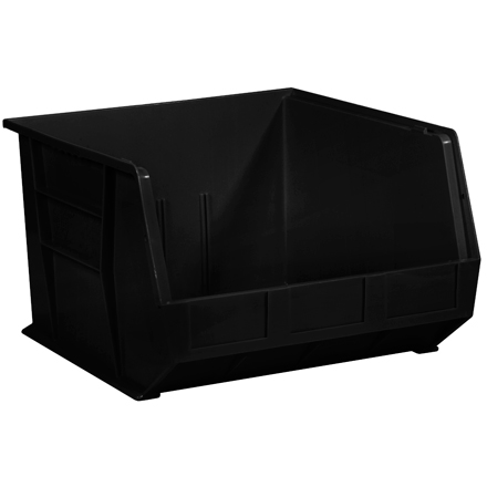 18" x 16 <span class='fraction'>1/2</span>" x 11" Black Plastic Stack & Hang Bin Boxes