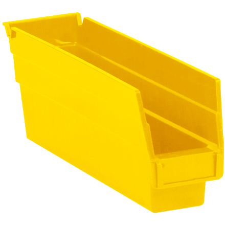 11 <span class='fraction'>5/8</span> x 2 <span class='fraction'>3/4</span> x 4" Yellow Plastic Shelf Bins