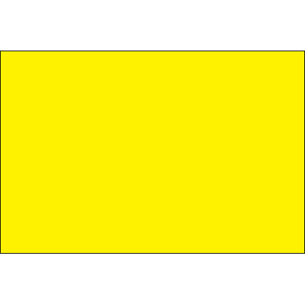 4 x 6" Fluorescent Yellow Inventory Rectangle Labels