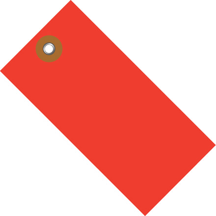 4 <span class='fraction'>1/4</span> x 2 <span class='fraction'>1/8</span>" Red Tyvek<span class='rtm'>®</span> Shipping Tag