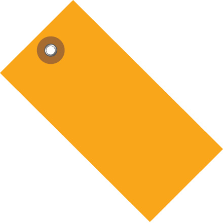 4 <span class='fraction'>1/4</span> x 2 <span class='fraction'>1/8</span>" Orange Tyvek<span class='rtm'>®</span> Shipping Tag