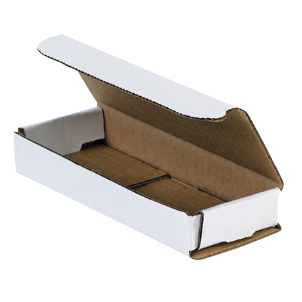 6 <span class='fraction'>1/2</span> x 2 <span class='fraction'>1/2</span> x 1" White Corrugated Mailers