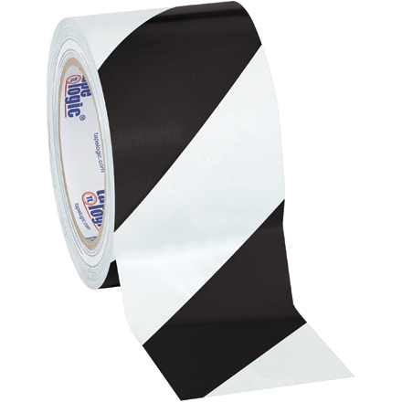 3" x 36 yds. Black/White (3 Pack) Tape Logic<span class='rtm'>®</span> Striped Vinyl Safety Tape