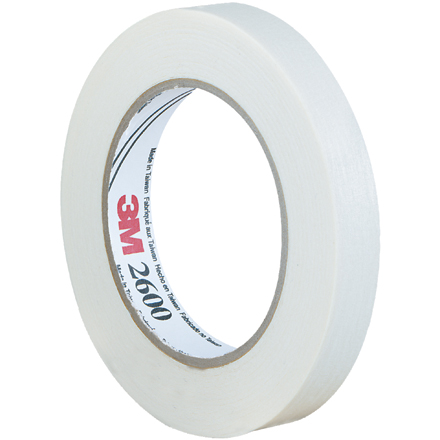 3/4" x 60 yds. (12 Pack) 3M<span class='tm'>™</span> 2600 Masking Tape