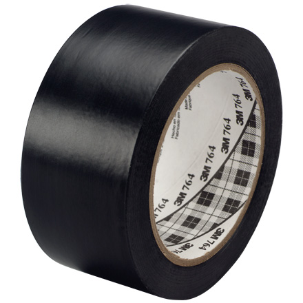 2" x 36 yds. Black (6 Pack) 3M General Purpose Vinyl Tape 764