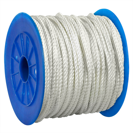 1/2", 5,670 lb, White Twisted Nylon Rope