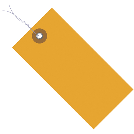 2 <span class='fraction'>3/4</span> x 1 <span class='fraction'>3/8</span>" Orange Tyvek<span class='rtm'>®</span> Pre-Wired Shipping Tag