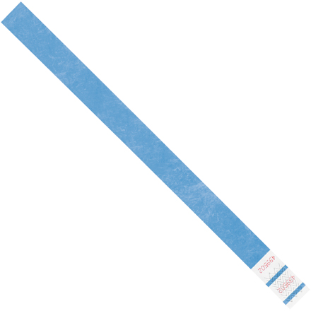 3/4 x 10" Blue Tyvek<span class='rtm'>®</span> Wristbands