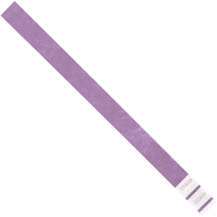 3/4 x 10" Purple Tyvek<span class='rtm'>®</span> Wristbands